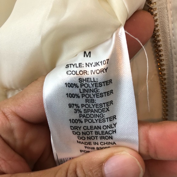 CI SONO Women Medium Jacket Off White Gold Off White Open Sides. - Picture 8 of 12